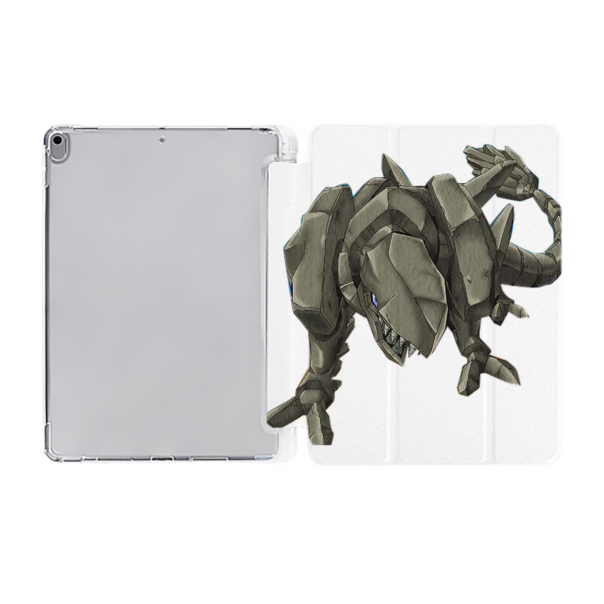 （画像用） 遊☆戯☆王 Yu-Gi-Oh! IPad ケース ペン収納付き 三つ折りスタンド PUレザー×シリコン 対応機種9.5/10.5/10.9インチ